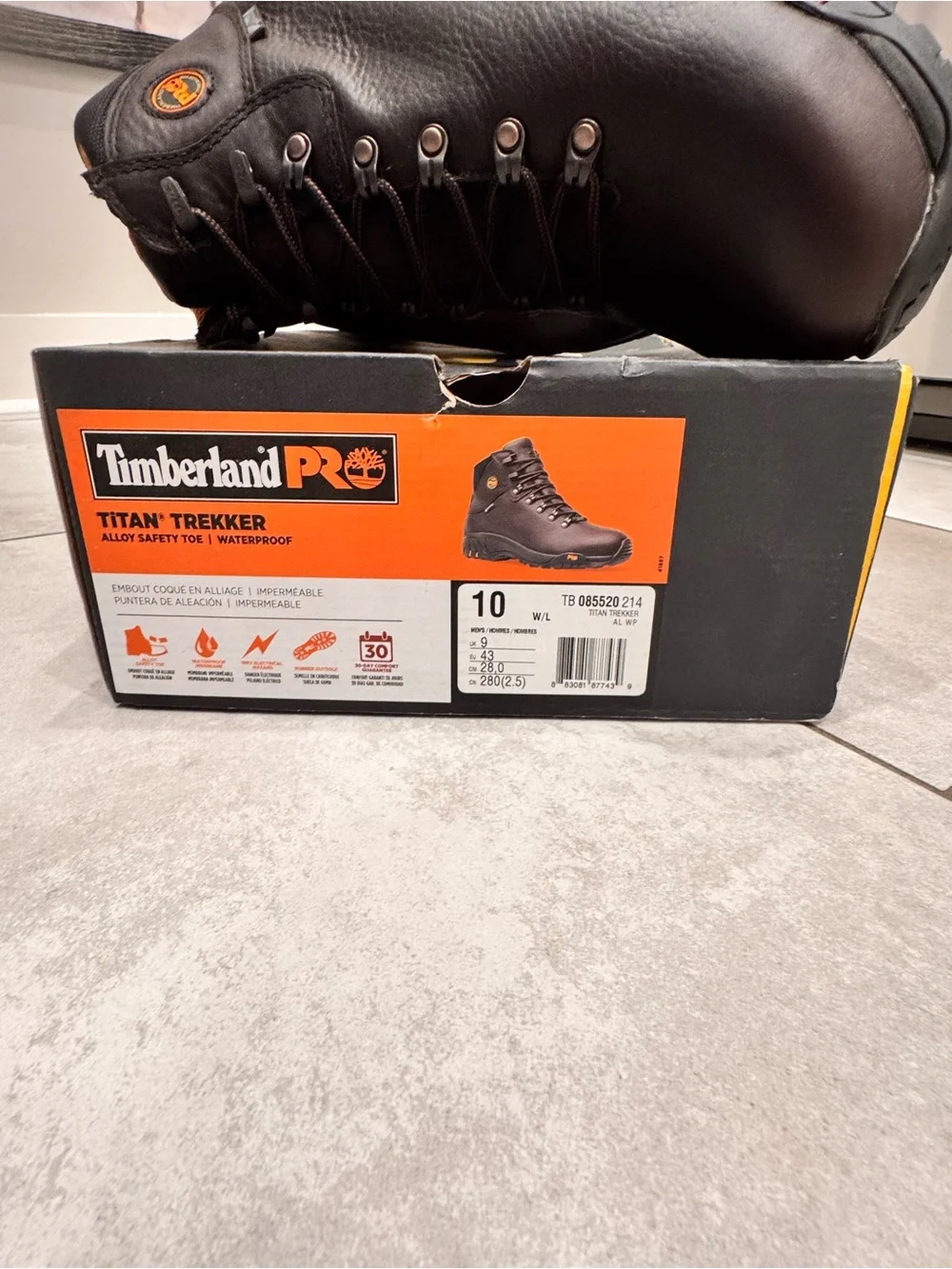Timberland Men's Pro Titan Trekker Alloy Safety Toe, Waterproof NEW IN BOX SZ 10